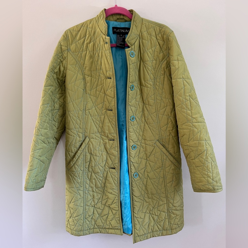 Vintage Platinum Utex lightweight button up jacket size medium